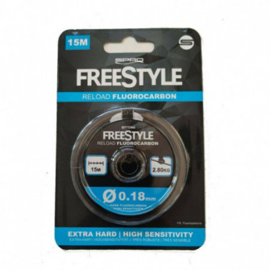 Spro Freestyle Fluorocarbon Vorfach Schnur 0,18 0,22 0,26 0,28 0,31 0,35mm 15m