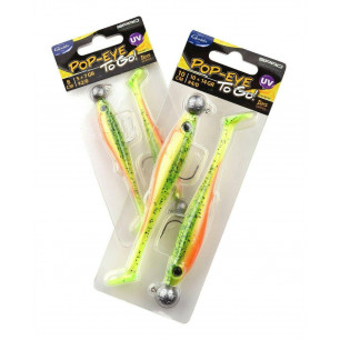 Spro Popeye To Go 8cm 10cm mit Jigkopf Gewicht Fertigrig Rig Gummifisch Jigkopf