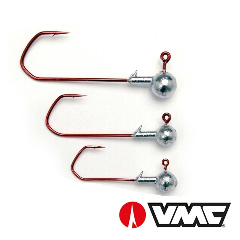 3 Stück VMC Red Rundkopf Jigkopf Jigköpfe Jighaken Haken Jig Greifer Auswahl 3 Stück VMC Red Rundkopf Jigkopf Jigköpfe Jighaken Haken Jig Greifer Auswahl