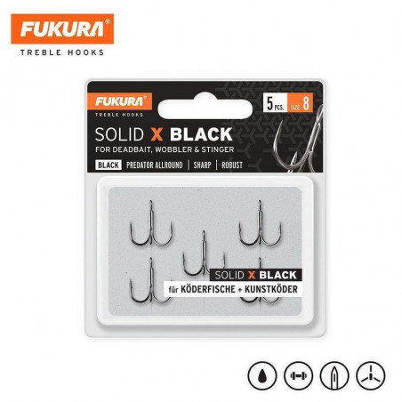 Lieblingsköder Fukura Solid Ultra X Orange Black Drillinge Uv-Active  Stinger