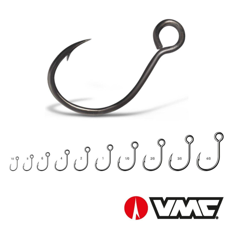 VMC 7237BN Einzelhaken zur Auswahl 1-4/0 großes Öhr Single Haken Wobbler Blinker VMC 7237BN Einzelhaken zur Auswahl 1-4/0 großes Öhr Single Haken Wobbler Blinker