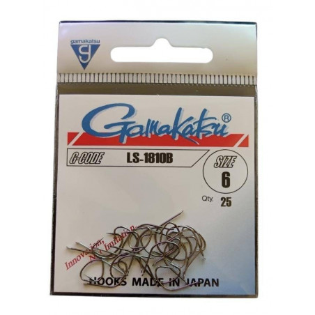 Gamakatsu LS-1810B Haken Bronze 25 Einzelhaken Angelhaken Haken Friedfisch