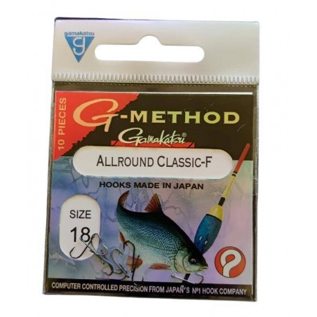 Gamakatsu Method Öhr-Haken, 10 Einzelhaken, Feeder, Haken Gr. 12-18 Feederhaken