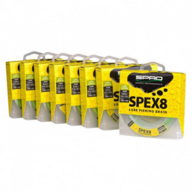 Spro SPEX8 Achtfach geflochtene Angelschnur 150m zur Auswahl Grün Premium High