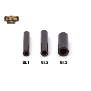 Camo Lures Quetschhülsen 50 Stk. Gr. 1 2 3 Klemmhülsen Black Neu Tackle Crimp