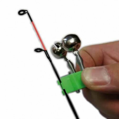 10 Behr Klemm-Glöckchen f. Knicklicht Feedern Glocke Friedfisch Karpfen Angeln