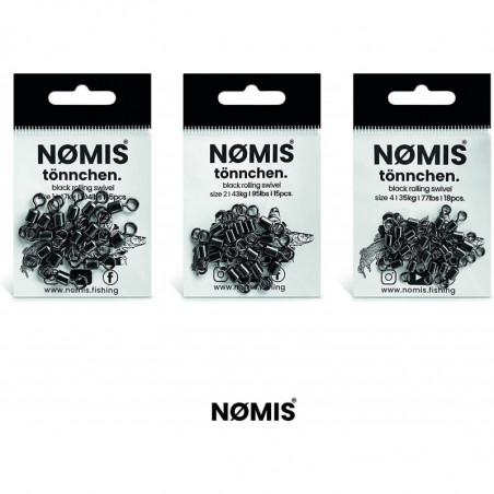 NØMIS Tönnchenwirbel zum Angeln Starke Angelwirbel zum Spinnfischen Wirbel Angel
