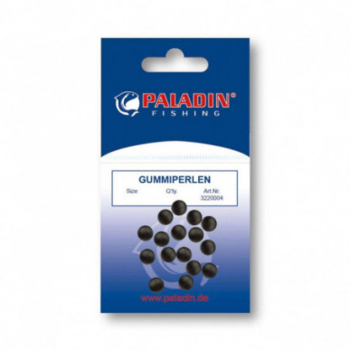 PALADIN GUMMIPERLEN GUMMISTOPPER SCHWARZ 3 4 6 8 10mmsortiert PERLEN Rubber