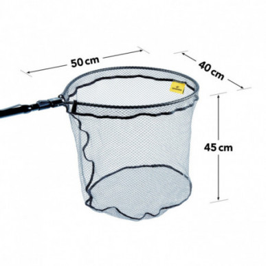 Lieblingsköder Ultraboost Barsch Kescher 50x40cm Carbon teleskopierbar gummiert