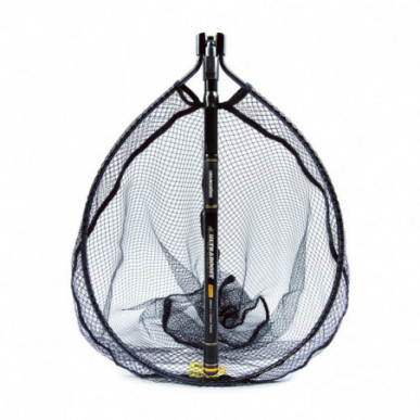 Lieblingsköder Ultraboost Barsch Kescher 50x40cm Carbon teleskopierbar gummiert