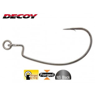 Decoy Ringed KG Offset Hook Worm 417 Free Rig Haken  2 1 1/0 2/0 3/0  Japan