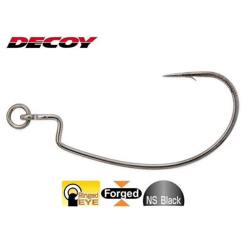Decoy Ringed KG Offset Hook Worm 417 Free Rig Haken 2 1 1/0 2/0 3/0 Japan Decoy Ringed KG Offset Hook Worm 417 Free Rig Haken 2 1 1/0 2/0 3/0 Japan