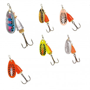 Blue Fox Vibrax Fluorescent Spinner Blinker Auswahl Kunstköder Raubfisch Hecht