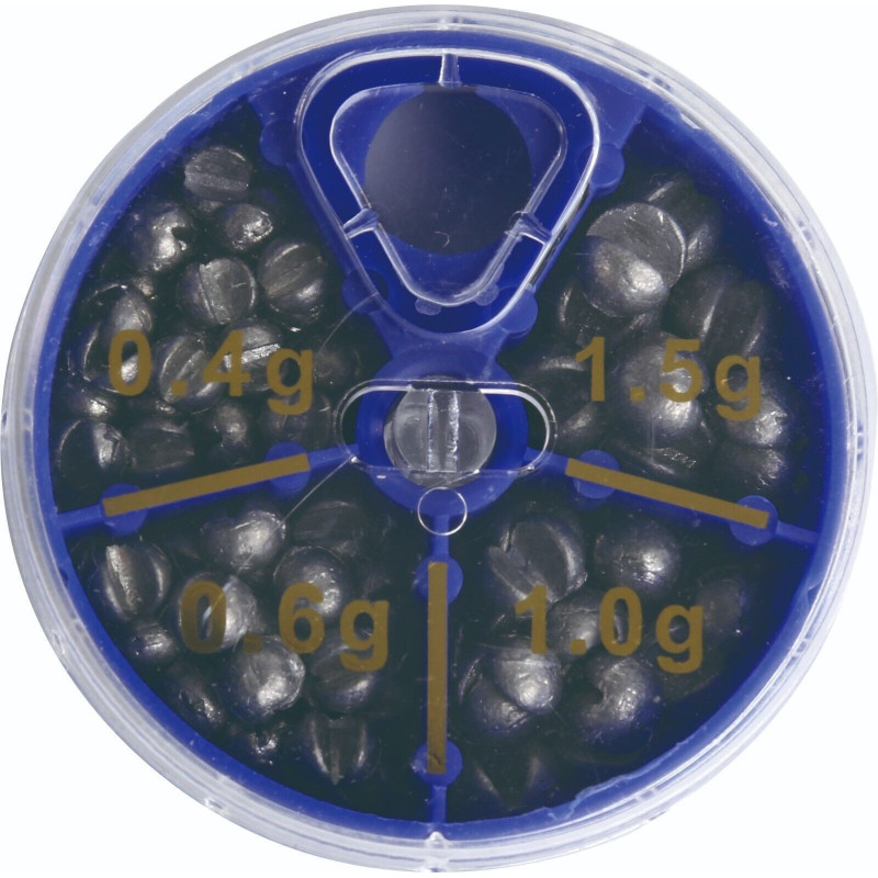 Paladin Blei Schrotblei Anglerblei 0,4g 0,6g 1,0g 1,5g Angelblei Dose Sortiment Paladin Blei Schrotblei Anglerblei 0,4g 0,6g 1,0g 1,5g Angelblei Dose Sortiment