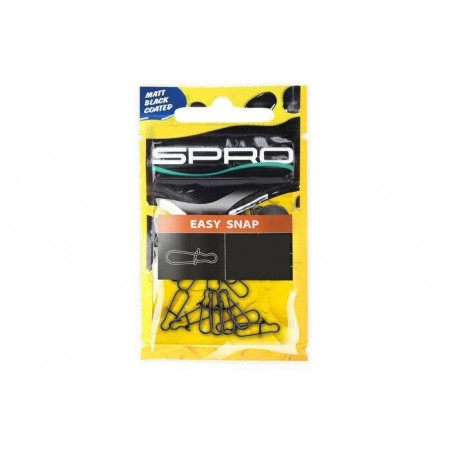 SPRO Matte Black Easy Snap matt schwarz Duo Lock Karabiner mb snaps Einhänger