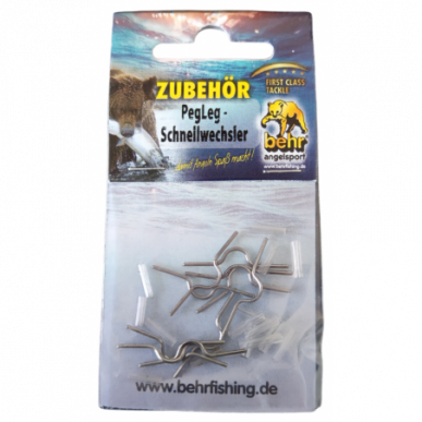 Behr 10x Posenadapter Einhänger Peg Leg für Waggler Angelposen Posen Laufposen