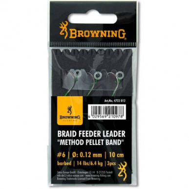 Browning Feeder Leader Method Push Stop Pellet Band Needle Spear Vorfach Karpfen