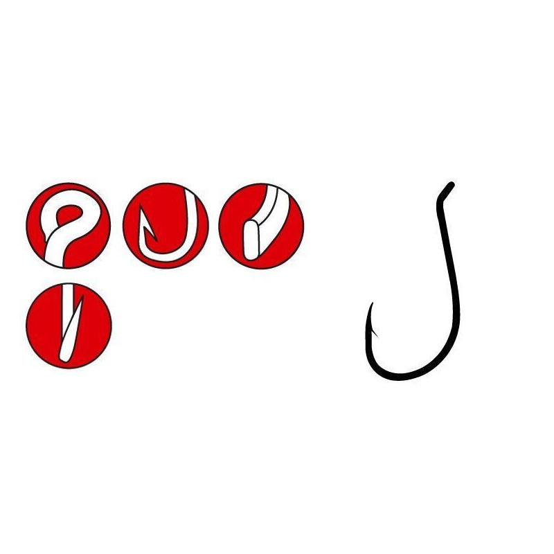 Gamakatsu Haken LS-5314 Nickel Einzelhaken mit Öhr Salzwasser Hook Saltwater Gamakatsu Haken LS-5314 Nickel Einzelhaken mit Öhr Salzwasser Hook Saltwater