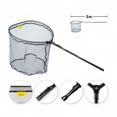 Lieblingsköder ULTRABOOST Alroundkescher 65x55cm teleskopierbar Kescher 2m Aal