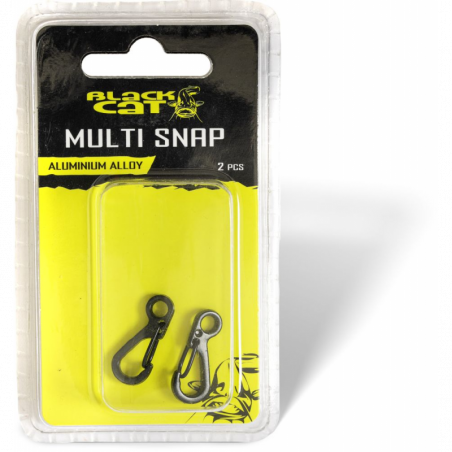 BLACK CAT Multi Snap 2 Stück Schnureinhänger Wallersnaps Karabiner Einhänger