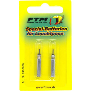 FTM Batterien für Leuchtposen CR 425 2er Set für Leuchtpose Angelzubehör LED