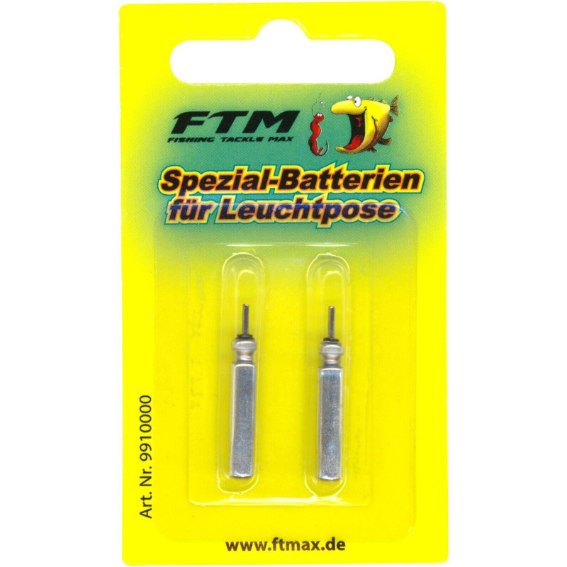 FTM Batterien für Leuchtposen CR 425 2er Set für Leuchtpose Angelzubehör LED