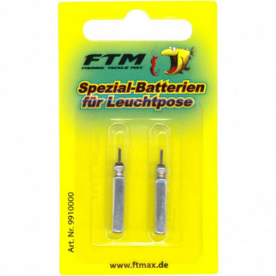 FTM Batterien für Leuchtposen CR 425 2er Set für Leuchtpose Angelzubehör LED