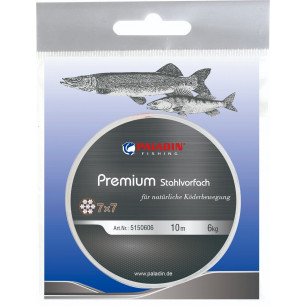 PALADIN Preminum 7x7 Stahlvorfach - 10m Spule - Raubfisch / Hecht Stahl Vorfach