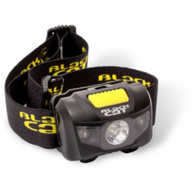 Black Cat Battle Cat Kopflampe Stirnlampe 150 Lumens Red-Light Nachtangeln Licht