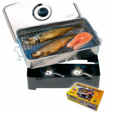 Behr Tisch Räucherofen Edelstahl Tischräucherofen Räucheröfen Fisch Räucher Ofen