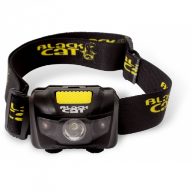 Black Cat Battle Cat Kopflampe Stirnlampe 150 Lumens Red-Light Nachtangeln Licht