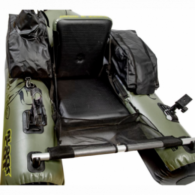 Black Cat Battle Boat Set Belly Boot Set inkl Motor 170cm x 113cm Außenbordmotor