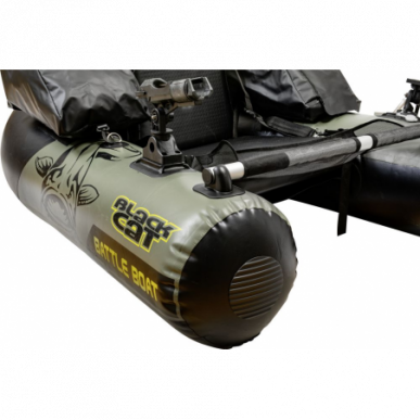 Black Cat Battle Boat Set Belly Boot Set inkl Motor 170cm x 113cm Außenbordmotor