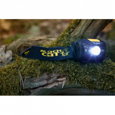 Black Cat Battle Cat Kopflampe Stirnlampe 150 Lumens Red-Light Nachtangeln Licht