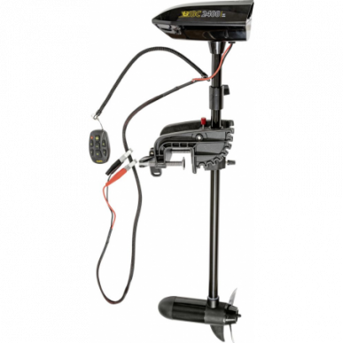 Black Cat Battle Boat Set Belly Boot Set inkl Motor 170cm x 113cm Außenbordmotor