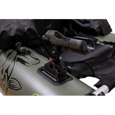 Black Cat Battle Boat Set Belly Boot Set inkl Motor 170cm x 113cm Außenbordmotor