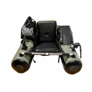 Black Cat Battle Boat Set Belly Boot Set inkl Motor 170cm x 113cm Außenbordmotor