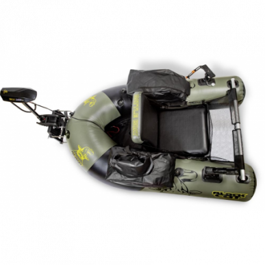 Black Cat Battle Boat Set Belly Boot Set inkl Motor 170cm x 113cm Außenbordmotor