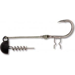 Black Cat Shad Claw Rig 10 20 30 50g Gummifisch System für Waller 6/0 100kg Wels