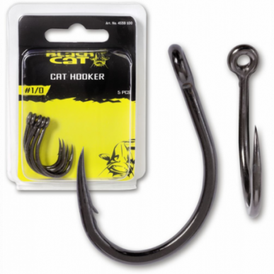 Black Cat Cat Hooker Haken Wallerhaken Welshaken Drilling DG 1/0 2/0 3/0 Coating