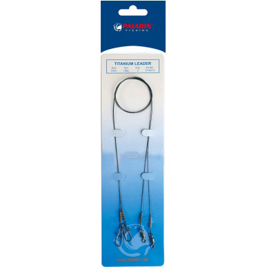 Titanium Leader 30-50cm Stahlvorfach Raubfischvorfach Vorfach Karabiner Hecht