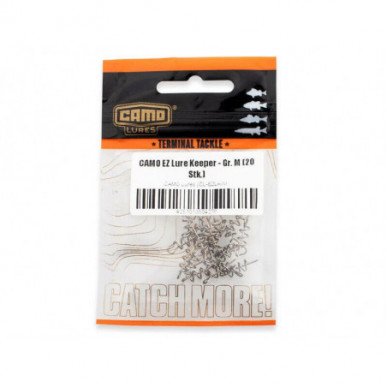 Camo EZ Lure Keeper Gr. S M 20 Stück Befestigung für Gummiköder