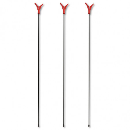 Paladin Rutenhalter 3x Rutenständer 75 cm Halter Auflage Bank Stick Rutenauflage