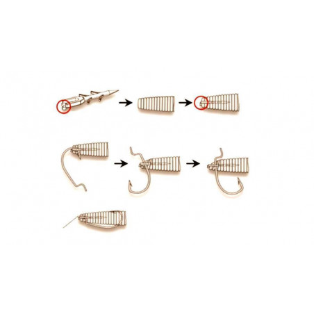 Final Keeper Kunststoff Widerhaken Jighaken Montage von Gummiköder Raubfisch