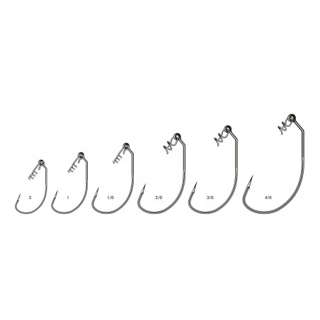 VMC 7315 ST NT Finess Swimbait Haken mit Baitholder Screw Offset Worm