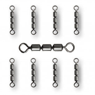 Paladin Spiro Dreifach Wirbel ohne Karabiner  Forelle Anti Schnurdrall Fisch