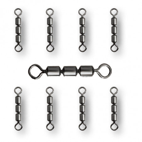 Paladin Spiro Dreifach Wirbel ohne Karabiner  Forelle Anti Schnurdrall Fisch