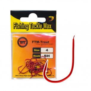 FTM TFT Bienenmadenhaken Haken Rot lose alle Größen Forelle Maden