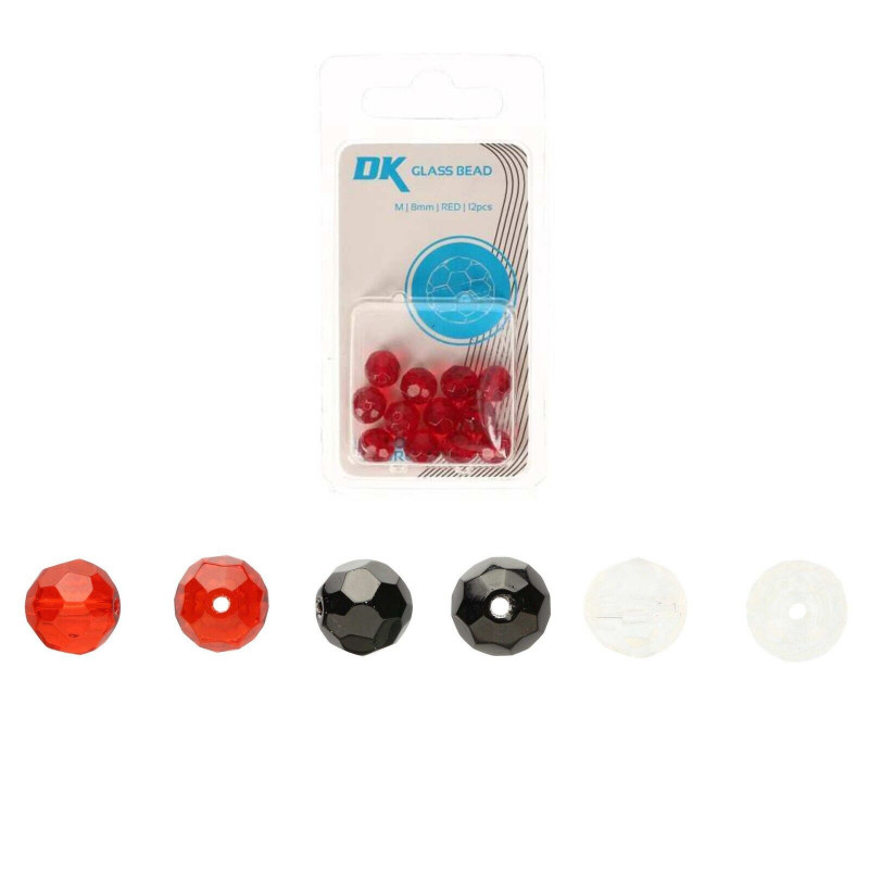 DEKA Glass Beads Glasperlen Angeln Texas Caroliner Rig Glas Perlen facettiert