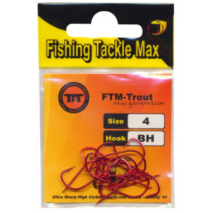 FTM TFT Bienenmadenhaken Haken Rot lose alle Größen Forelle Maden